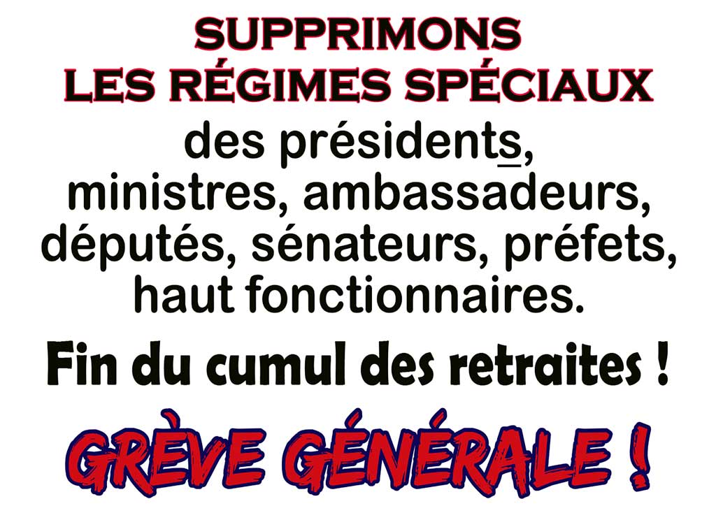 régimes spéciaux